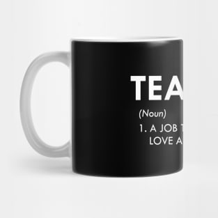 Teacher -  A job that requires love and passion Mug